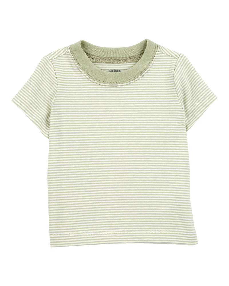 Baby Boy 2-Piece Tee & Shortall Set - Olive, image 2 of 6 slides