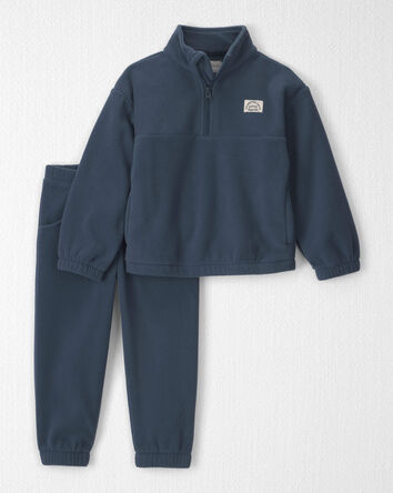 Toddler Boy 2-Piece Recycled Microfleece Top & Pant Set, 