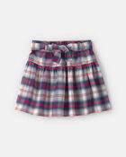 Girls Plaid Twill Skirt, image 1 of 3 slides