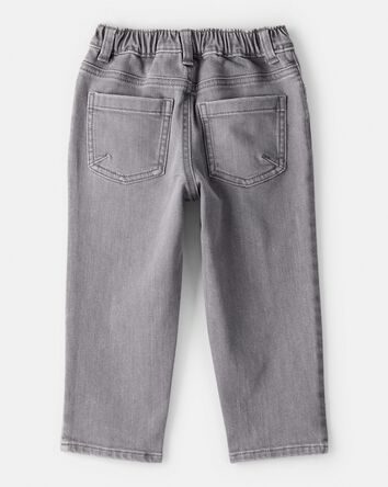 Toddler Boy Tapered Washed Jeans - Grey, 