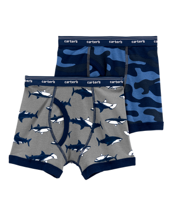 2-Pack Cotton Boxer Briefs, 