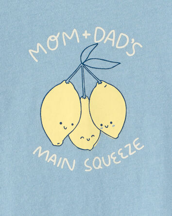 B&eacute;b&eacute; - Cache-couche &agrave; imprim&eacute; &laquo; Main Squeeze &raquo; citron - Bleu, 