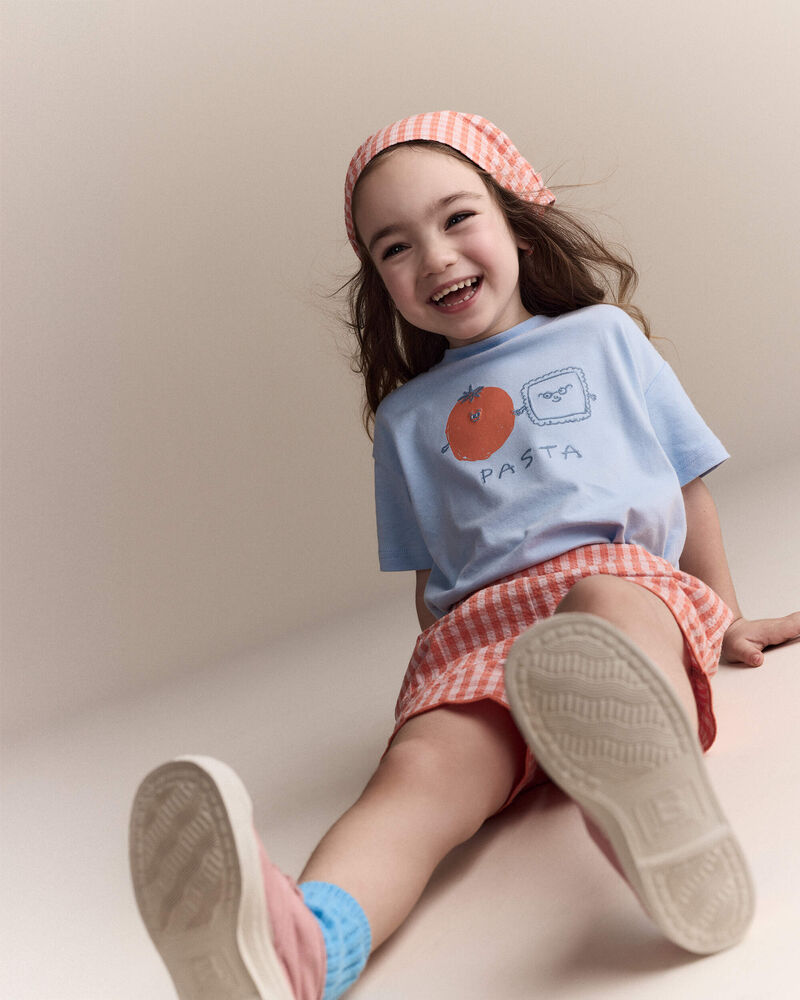 Toddler Pasta Relaxed Graphic Tee - Blue, image 4 of 6 slides