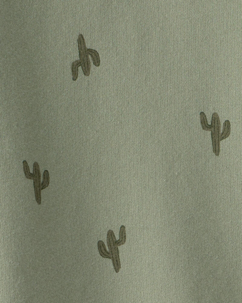 Tout-petit gar&ccedil;on - Chandail en jersey bouclette, cactus - Vert olive, image 2 sur 2 diapositives