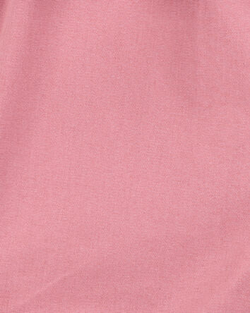 Bébé fille - Barboteuse sans manches en toile - Rose, 