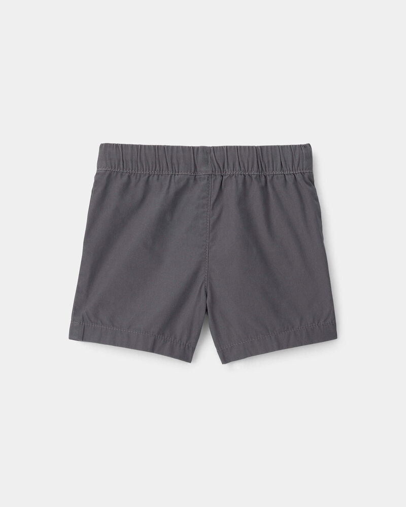 Baby Boy Canvas Shorts - Grey, image 2 of 4 slides