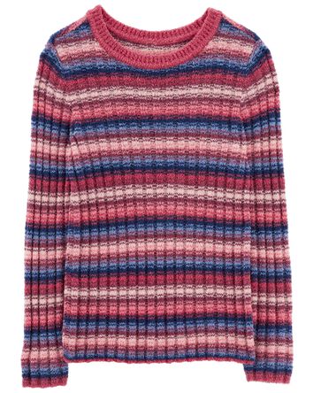 Cozy Rib Striped Sweater, 