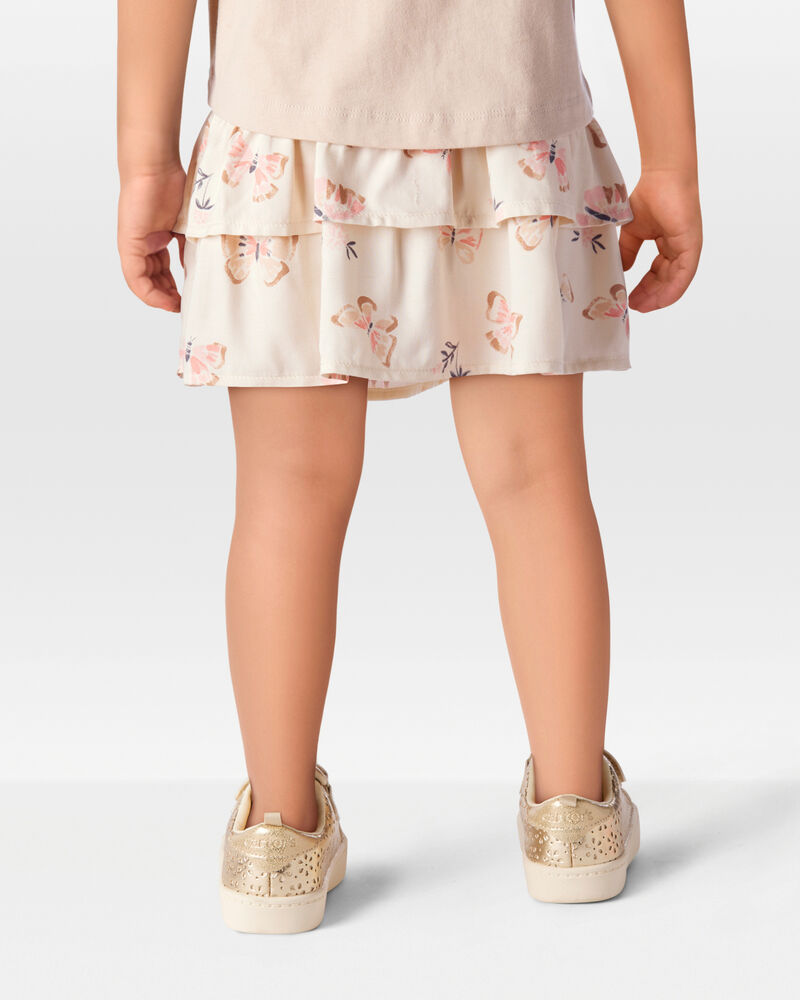 Toddler Floral Pull-On Skort, image 3 of 6 slides