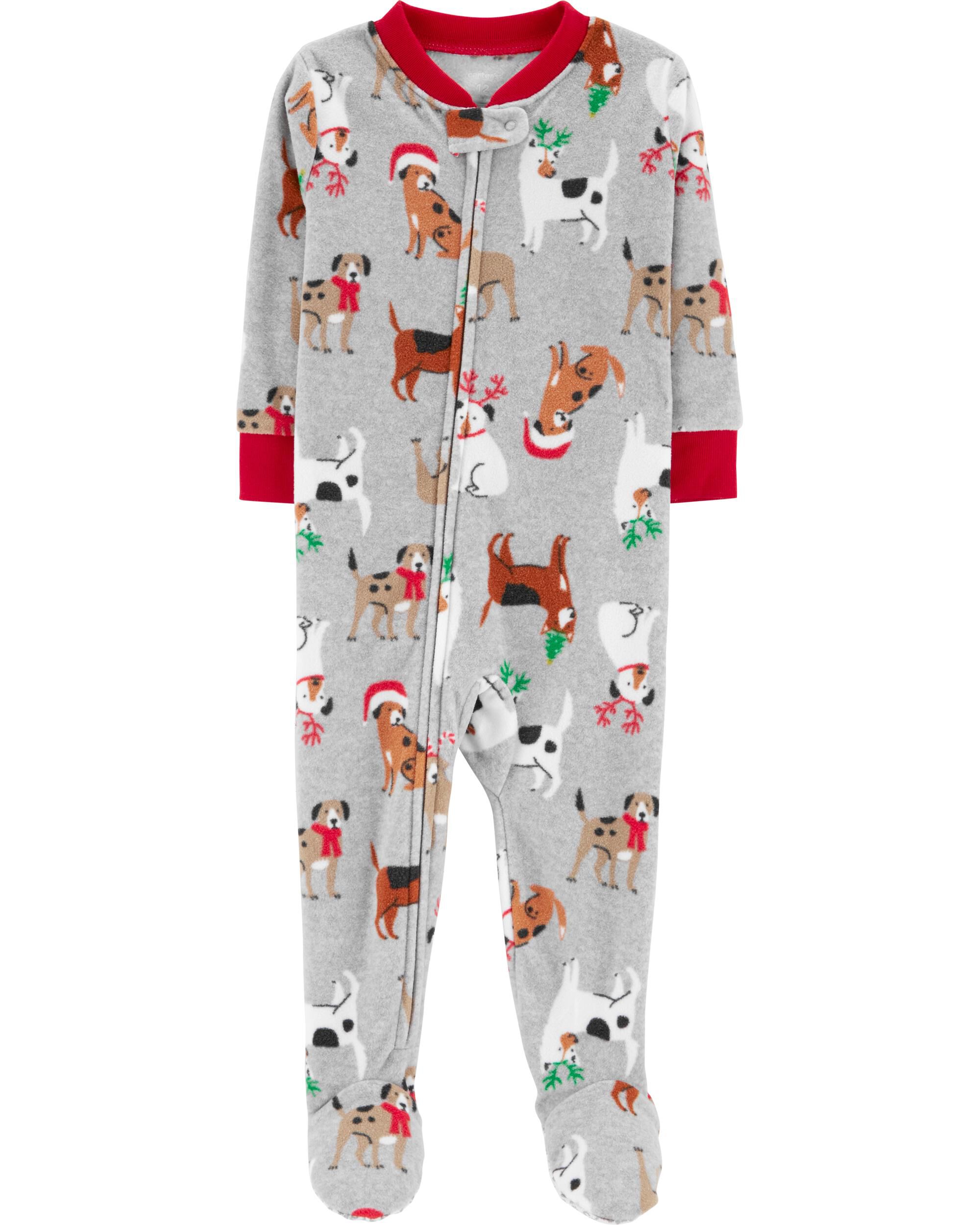 carters fleece christmas pajamas
