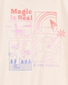 Kid Magic Is Real Short-Sleeve Graphic Tee - Ivory, image 2 of 2 slides
