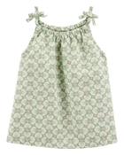 Toddler Tropical Print Tank - Green, image 1 of 3 slides