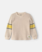Toddler Boy Striped Thermal Long-Sleeve T-Shirt - Cream, image 1 of 3 slides