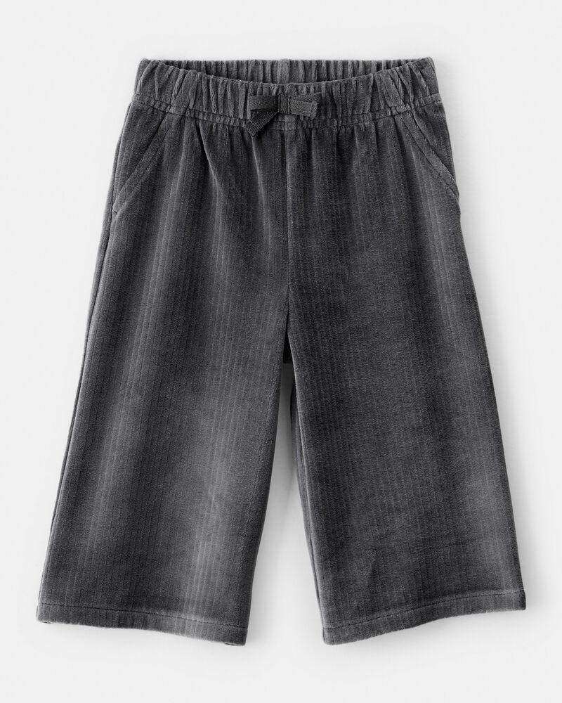 Baby Girl Ribbed Flare Pants - Black, image 1 of 4 slides