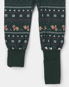 Baby 1-Piece Fair Isle Christmas PurelySoft&trade; Snug Fit Pyjama - Green, image 3 of 9 slides