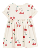 Baby Girl 2-Piece Cherry Dress & Striped Romper Set , image 2 of 6 slides