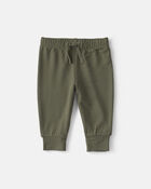 Baby Boy 2-Piece PurelySoft&trade; Hoodie Layering Set - Olive Green, image 2 of 6 slides