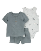 Bébé Ensemble 3 pièces - Gris, image 1 sur 5 diapositives