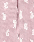 Baby Bunny 2-Way Zip Thermal Sleeper Pyjamas, image 2 of 3 slides
