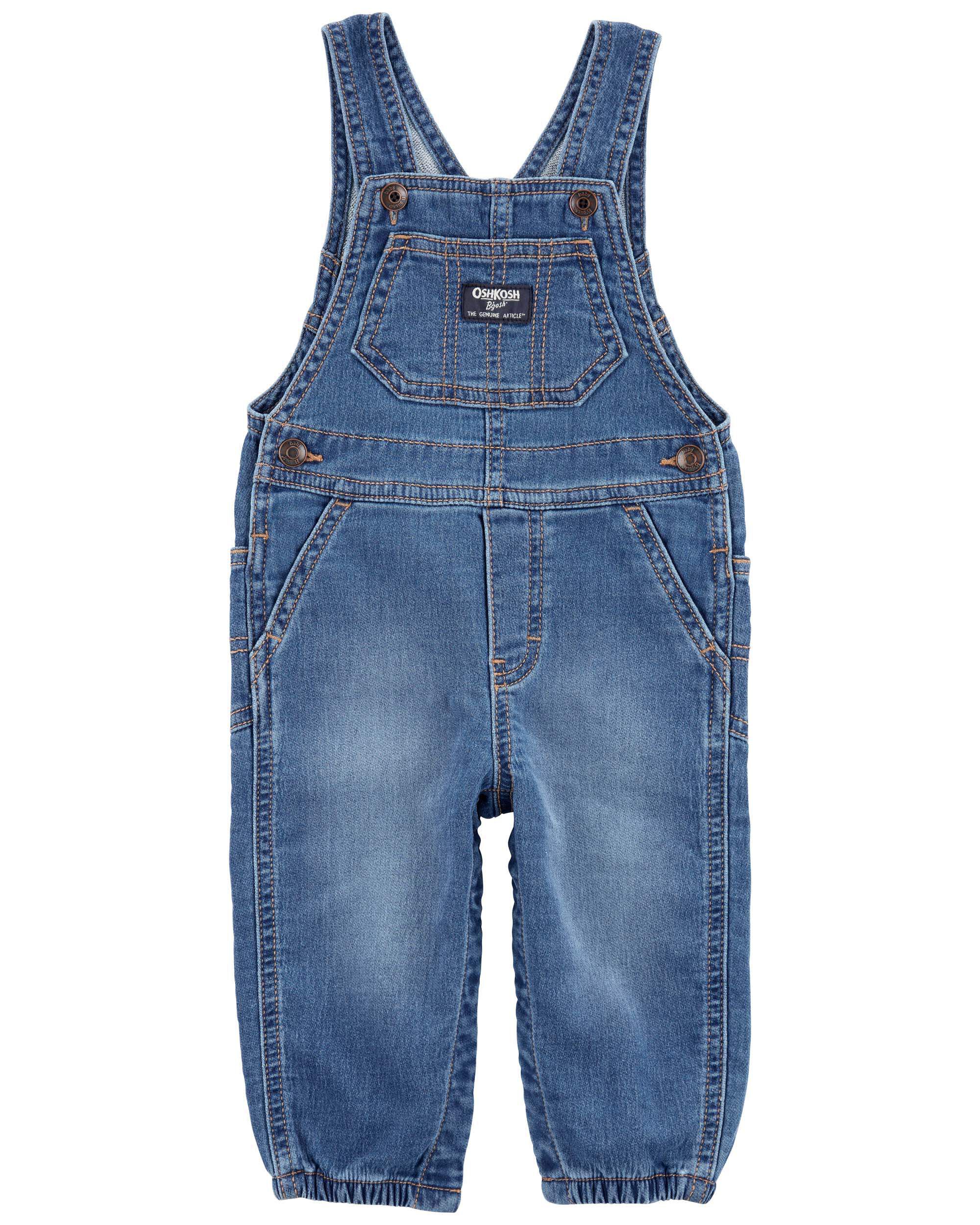 Baby Knit Like Denim Overalls