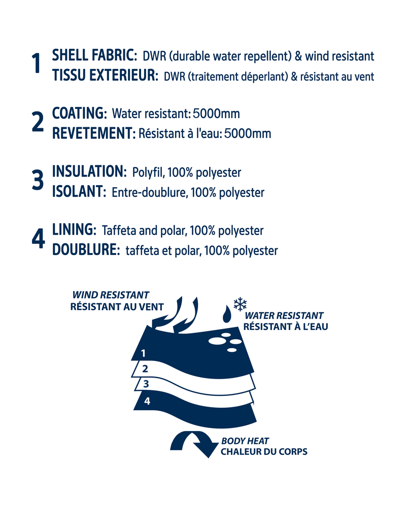 Toddler Girl Bubble Urban Jacket- Lavender, image 4 of 4 slides