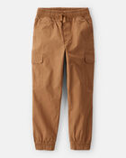 Boys Cotton Fashion Cargo Pants - Brown, image 1 of 5 slides