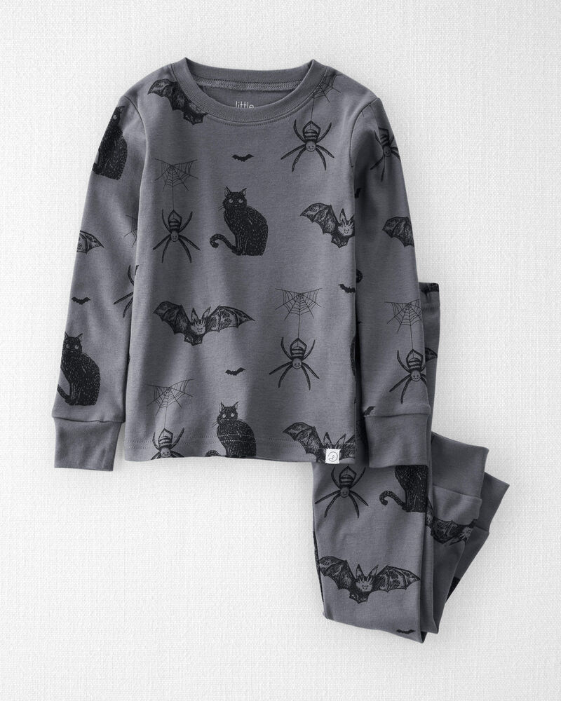 Toddler 2-Piece Organic Cotton Pajamas in Spooky Creatures, image 1 of 4 slides