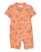 Baby Boy 1-Piece Whale Print Rashguard, image 1 of 4 slides