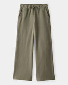 Kid French Terry Drawstring Pants - Olive, image 1 of 4 slides