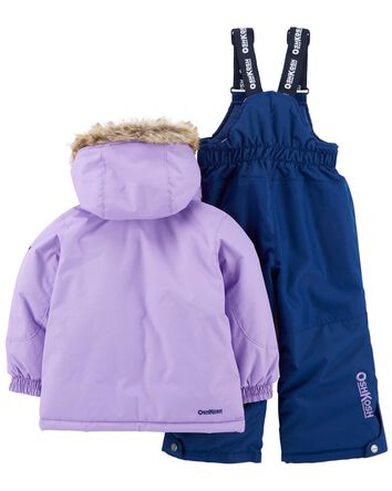 Baby 2-Piece Snowsuit With Bonus Hat And Neck Warmer, 