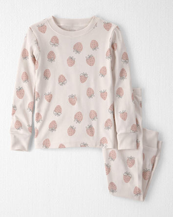 Tout-petit fille - Ensemble 2 pi&egrave;ces en coton biologique - Fraises, 
