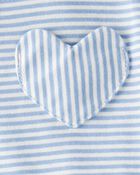 Baby Girl Stripe Bodysuit & Pant Set - Blue, image 2 of 4 slides