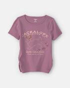 Girls 'Jackalope Provisions' Graphic Tee - Purple, image 1 of 4 slides