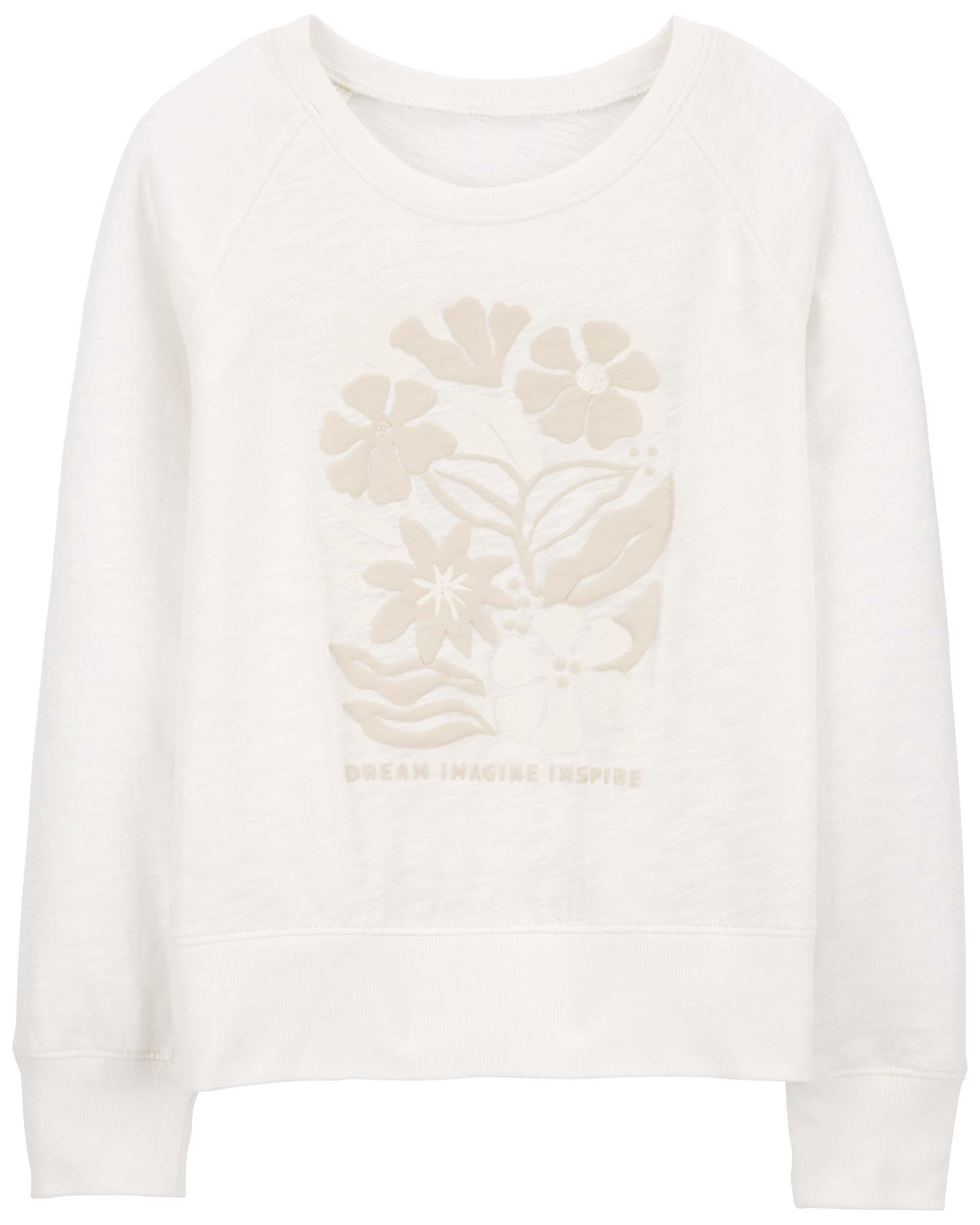 Ivory Floral Pullover Sweatshirt Carter s Oshkosh Canada