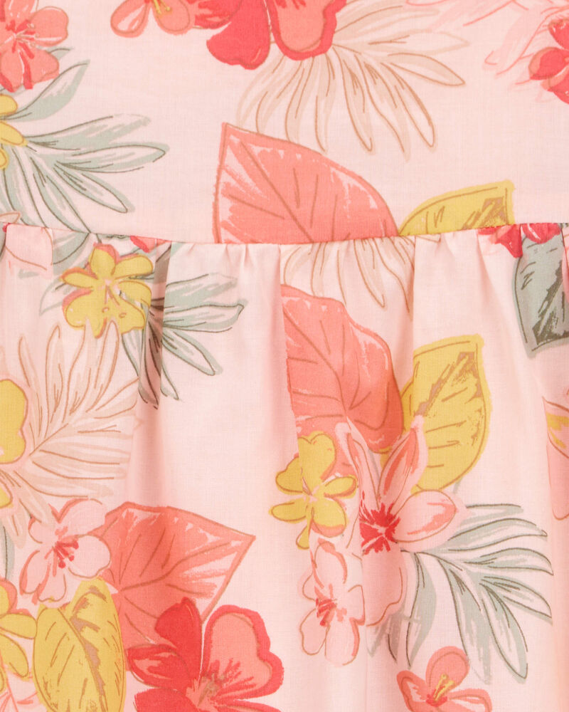 Toddler Floral Tiered Dress, image 3 of 5 slides
