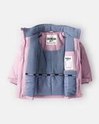 Toddler Girl Parka Hooded Winter Jacket &ndash; Pink
, image 2 of 3 slides