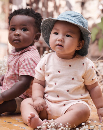 Baby Boy 2-Piece Gingham Set Made with Organic Cotton, 