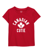 Tout-petit fille - T-shirt à manches courtes Canadian cutie, image 1 sur 3 diapositives