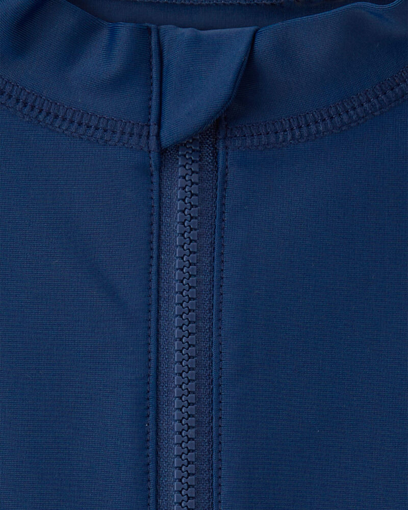 Toddler Boy Solid Long-Sleeve Rashguard - Navy/Blue, image 3 of 4 slides