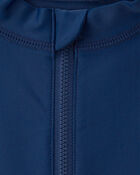 Toddler Boy Solid Long-Sleeve Rashguard - Navy/Blue, image 3 of 4 slides