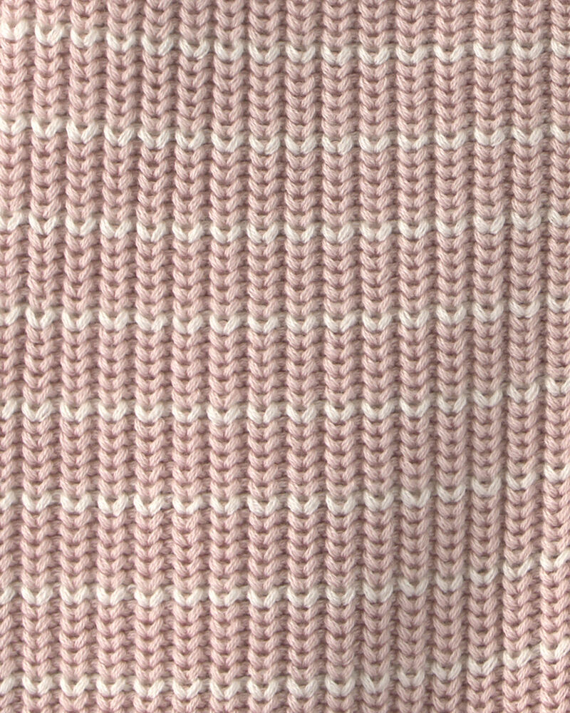Baby Girl Organic Cotton Sweater Knit Jumpsuit, image 3 of 4 slides