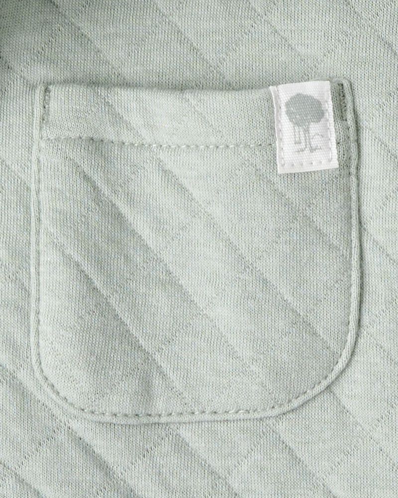 Baby Boy 3-Piece Quilted Jacket Outfit Set - Green, image 2 of 5 slides