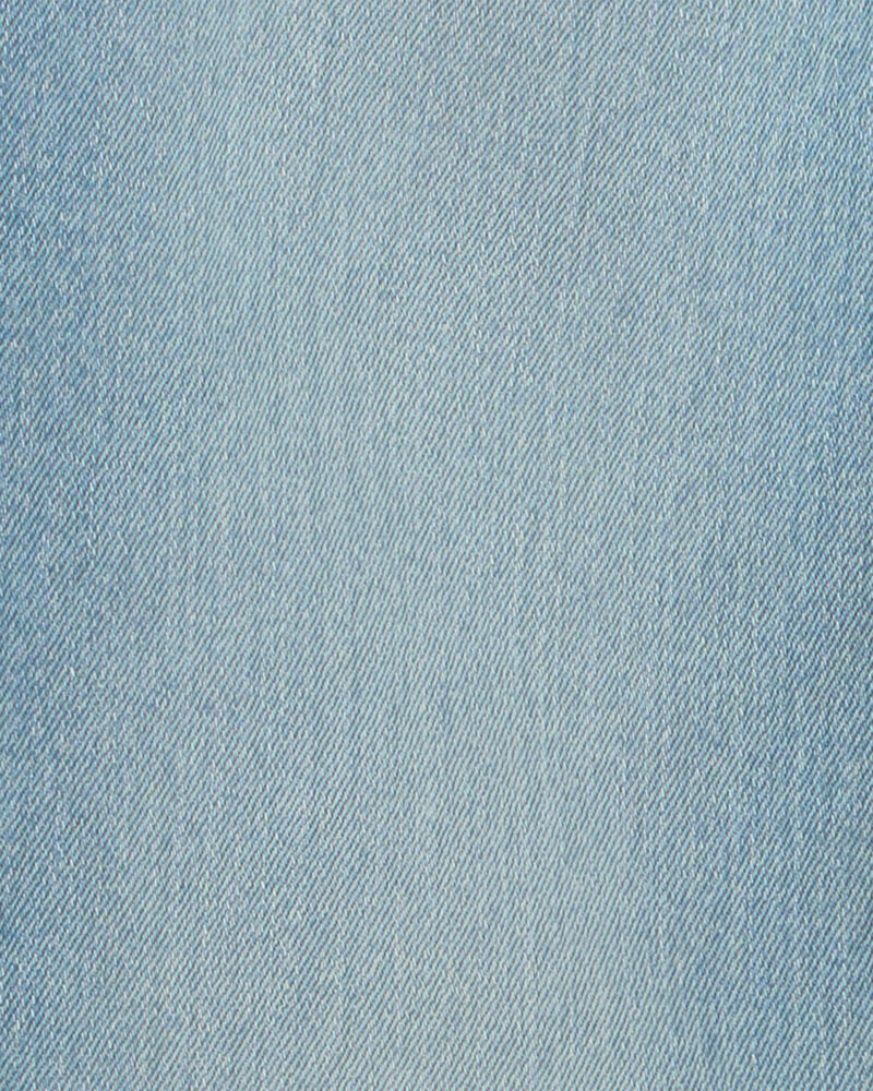 Boys Denim Straight Jeans - Light Wash, image 3 of 5 slides