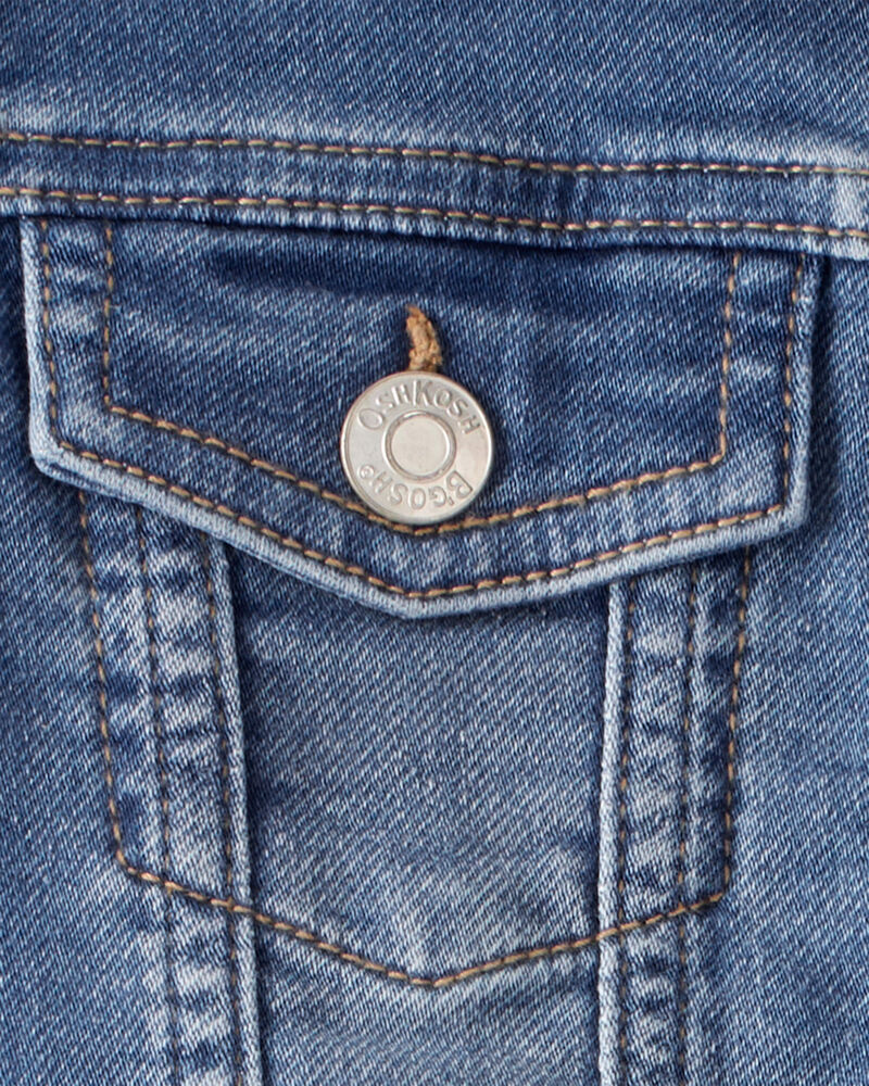 Tout-petit fille - Blouson en denim - D&eacute;lav&eacute; moyen, image 2 sur 2 diapositives