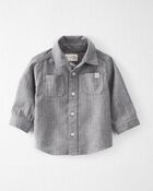 Baby Organic Cotton Cozy Flannel Button-Front Shirt, image 1 of 4 slides
