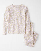 Toddler Girl Organic Cotton  Pyjamas in Enchanted Floral Print, image 1 of 4 slides