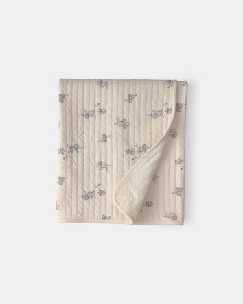 Baby 1pk Elephant Knit  Blanket, 