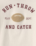Football Long-Sleeve Graphic Tee - White, image 2 of 3 slides