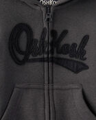 Baby Boy OshKosh Fleece Logo Zip Hoodie - Black, image 3 of 4 slides