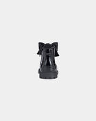 Girls Bow Combat Boots - Black, image 3 of 6 slides