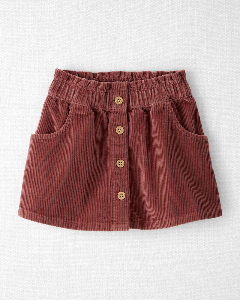 Toddler Girl Organic Cotton Corduroy Skirt, image 1 of 4 slides